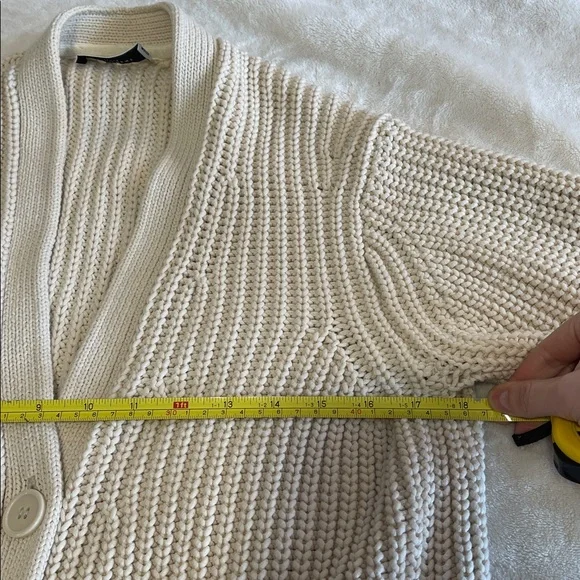 Equipment Cream Belted Cardigan Sweater - Picture 12 of 15